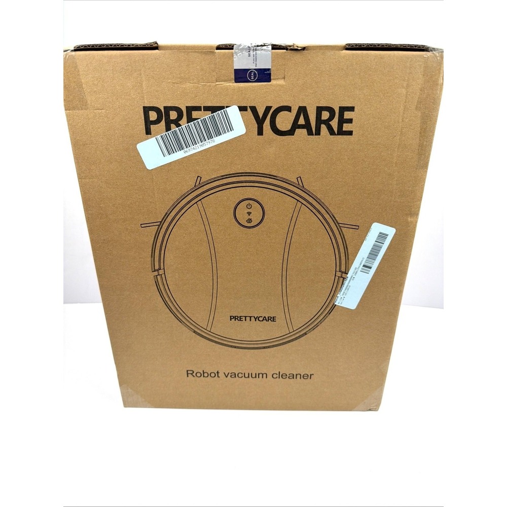 PRETTYCARE C2‎ Robot Vacuum Cleaner WiFi App Control Self-Charging Black